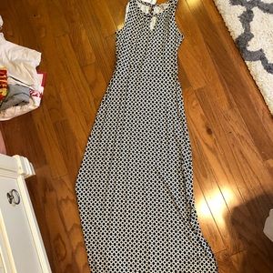 Black and White patterned maxi